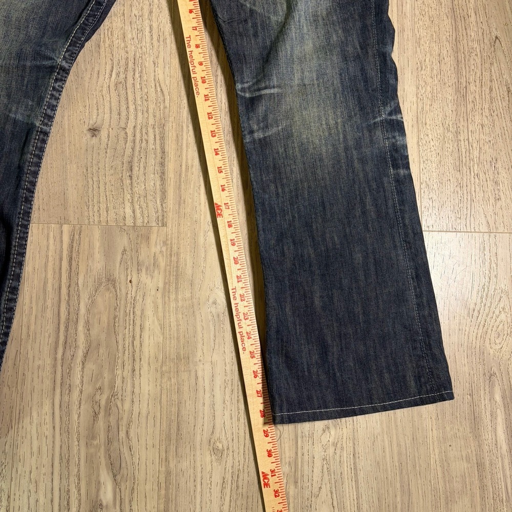 Big‎ Star Mens Orion Straight LegJeans Limited Vtg Buckle Size 40R Distressed - Picture 4 of 14